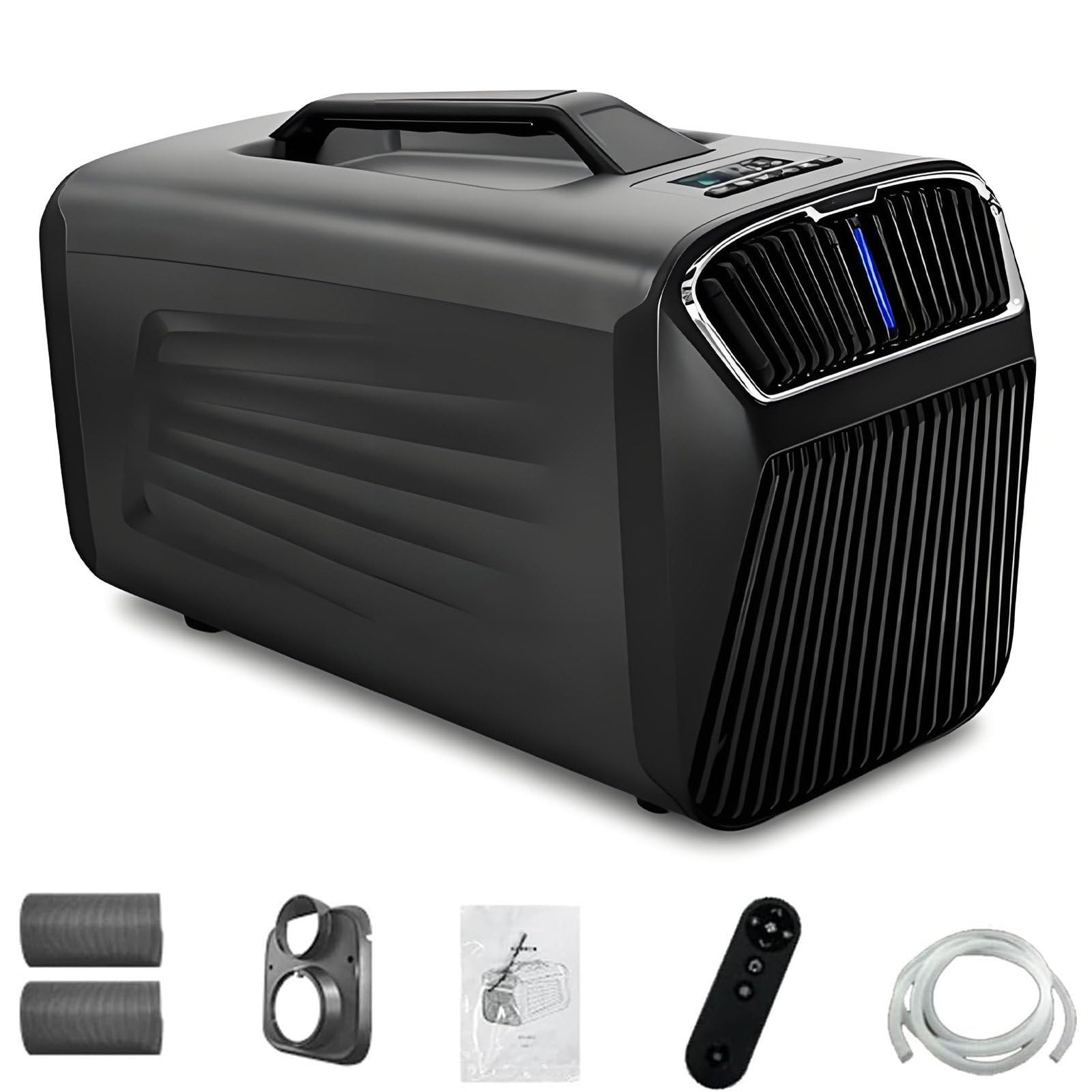 NYANS Portable Mini Air Conditioner, Compressor Cooling, for Car Outdoor Camping Tent 220V-Gray