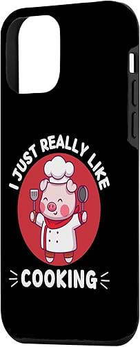 Miniatura 2 de iPhone 12 mini Kawaii Cute Pig I Just Really Like Cooking Kawaii Aesthetic Case
