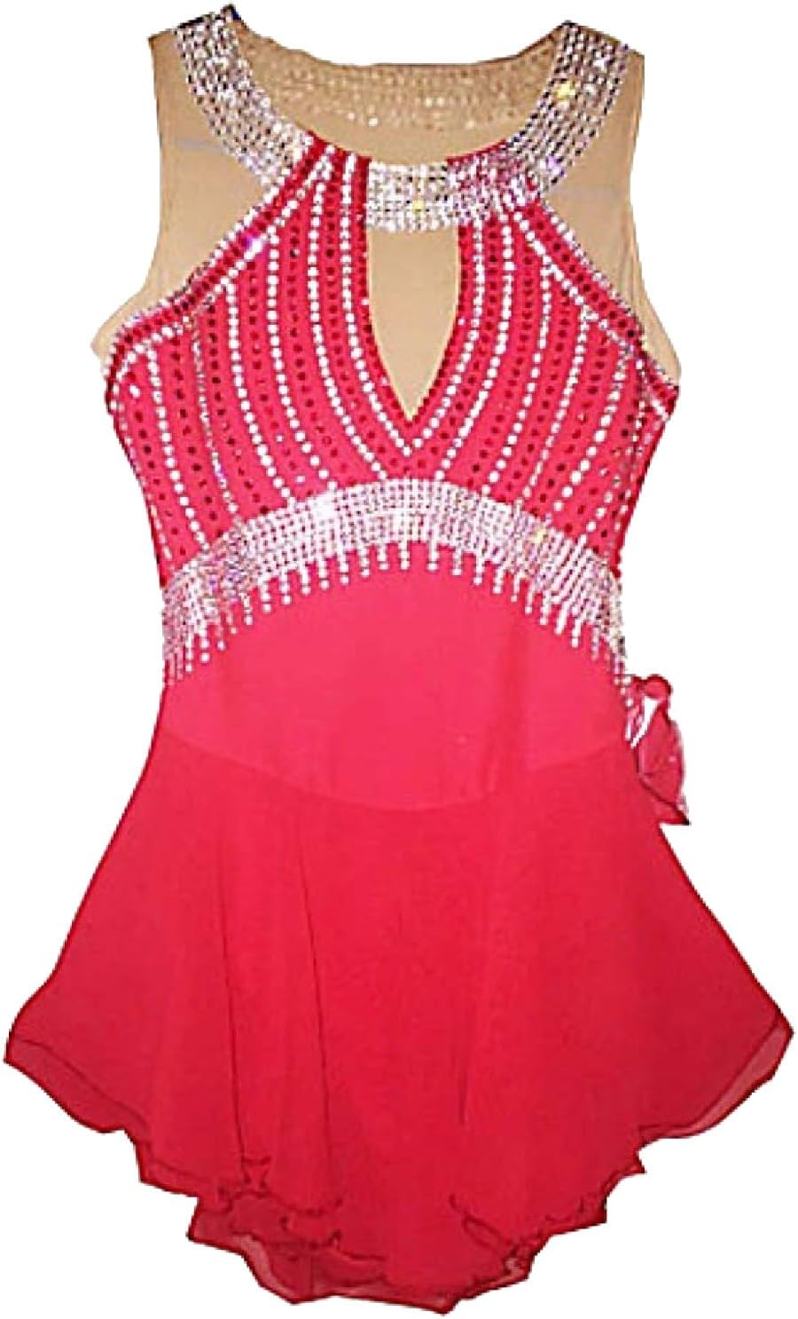 Figure Skating Clothing for Girls and Women One Piece Leotard Costume for Ice Roller Skating