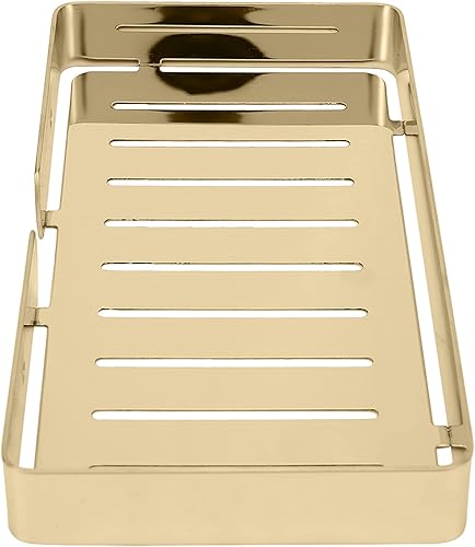 Vista 3 de Fydun Soporte de pared de acero inoxidable Estante de drenaje para baño cocina (dorado) (dorado)