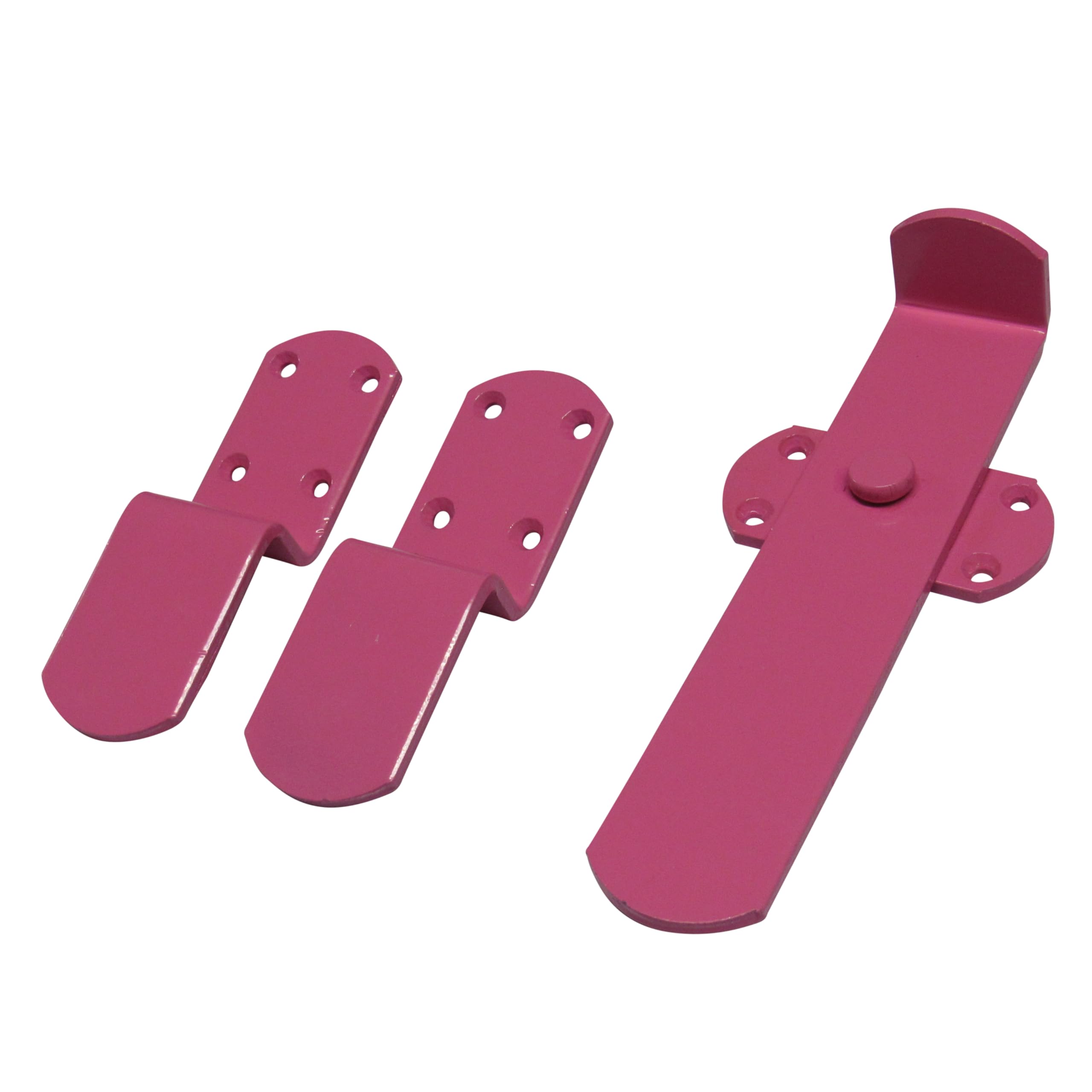 Heavy Duty Kick Over Latch (Choice of Colour Stable Door Kickover Catch Gate Lock) (Pink)