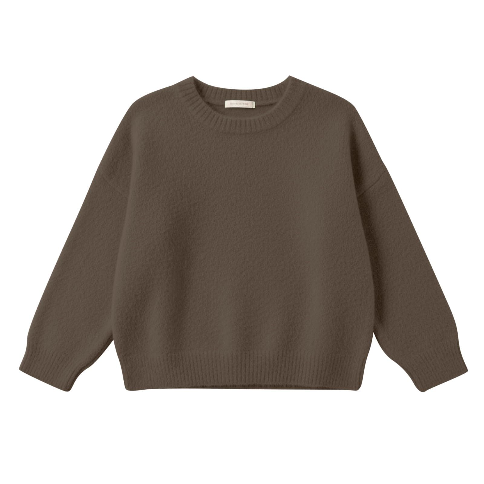 Generisch Jersey de punto de cuello redondo para niñas