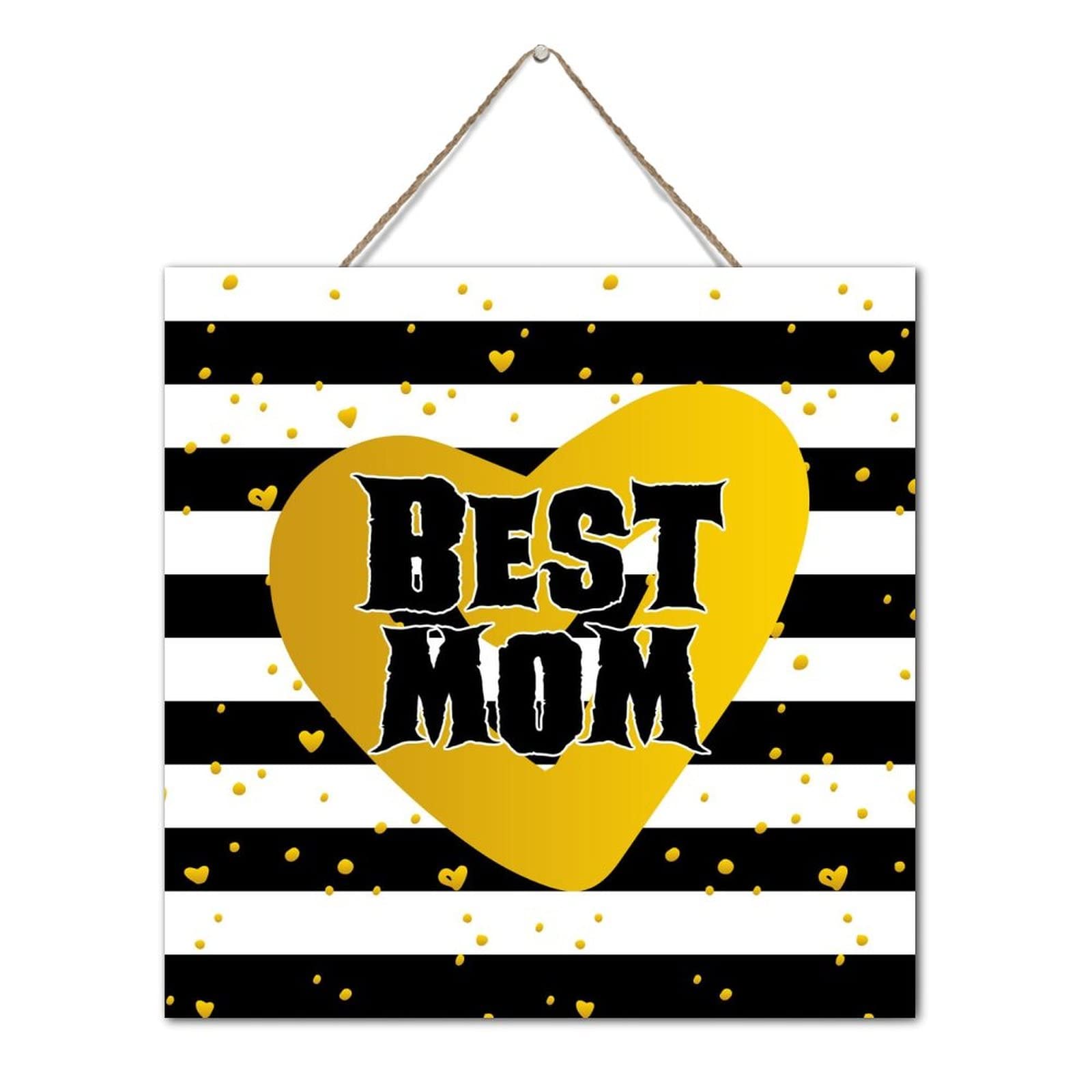 Décoration murale en bois Best Mom : le cadeau tendre pour maman