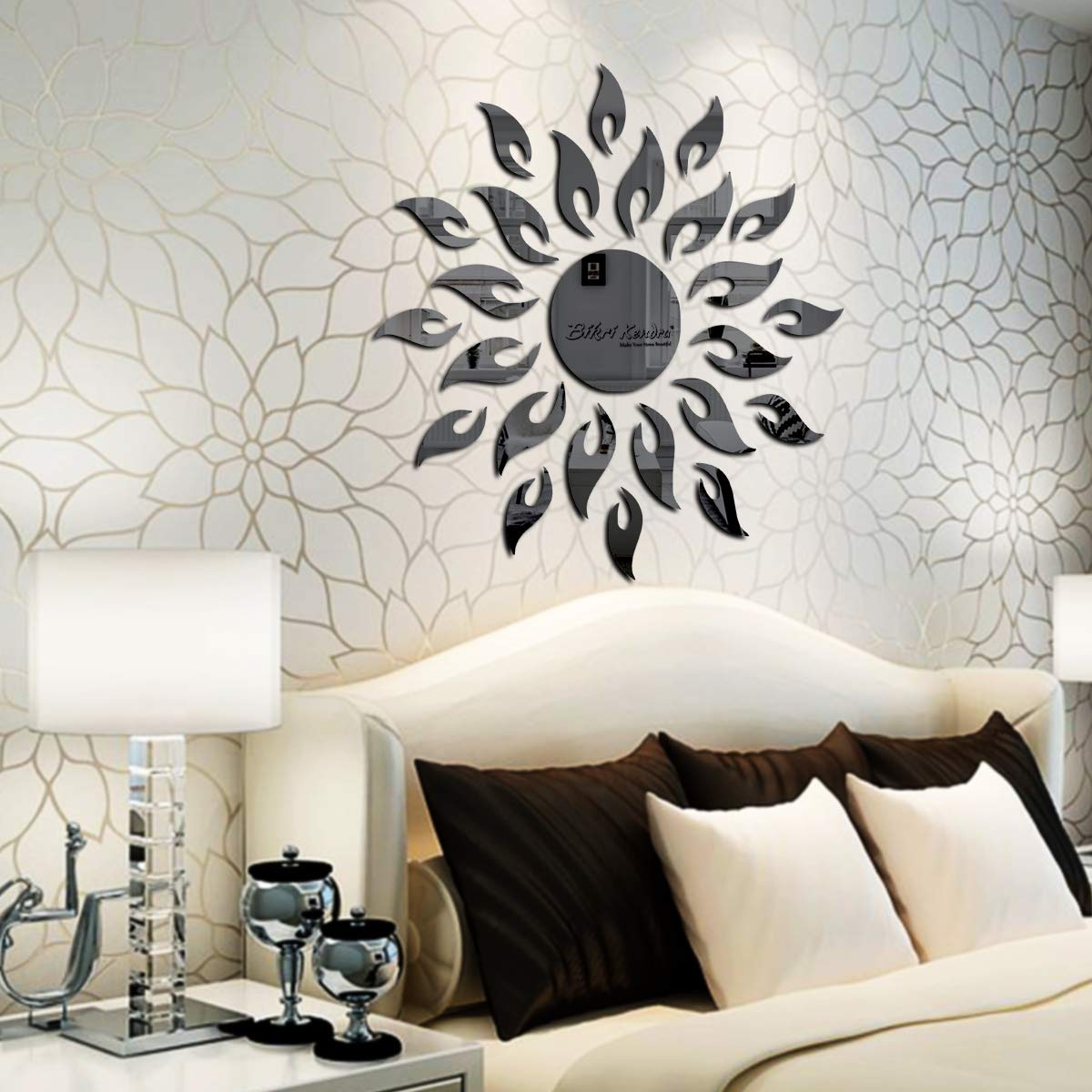 Bikri Kendra - Sun Black ( 1.5 Feet x 1.5 Feet ) - 3D Acrylic Mirror Wall Stickers - B072JN1SLM (B08S34DHDH) Amazon Price History, Amazon Price Tracker