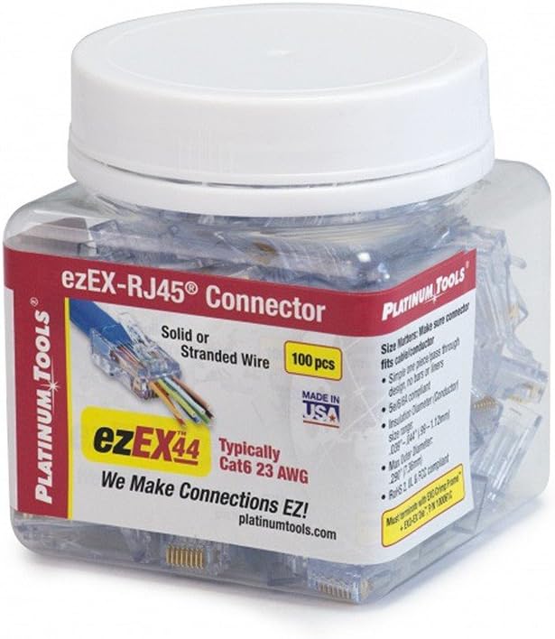 Ezex44 Connector 100/Jar Accessory Box (202044J)