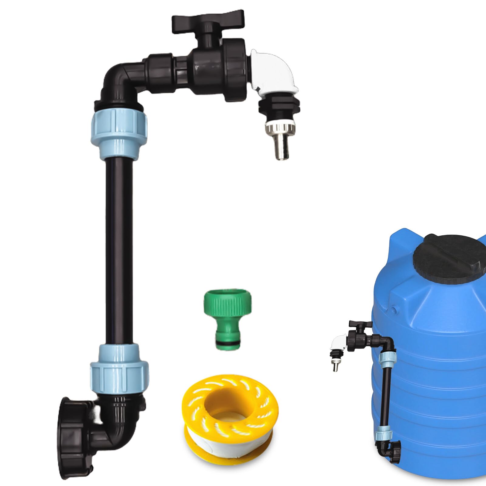 1000L IBC Adaptateur De Conteneur Fourre-tout Réservoir Adaptateur De Vidange Raccords De Bec En