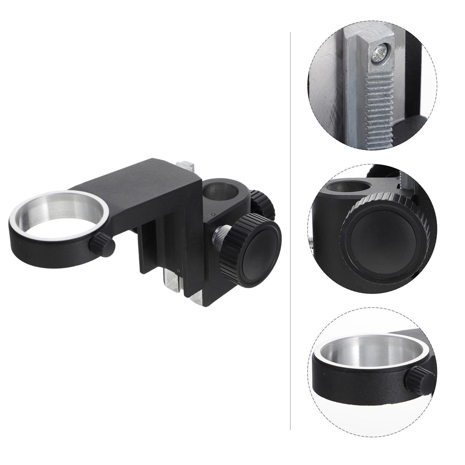 50 mm Mikroskop Fokussierhalterung aus Kunststoff Kompakt und Tragbar Verstellbarer Fokussierrahmen für Industrielle Kamera Objektivhalterung