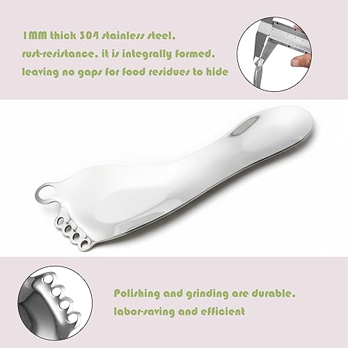 Miniatura 3 de Zester profesional de cítricos de limón con cuchillo de canal, pelador de queso de acero inoxidable, plateado