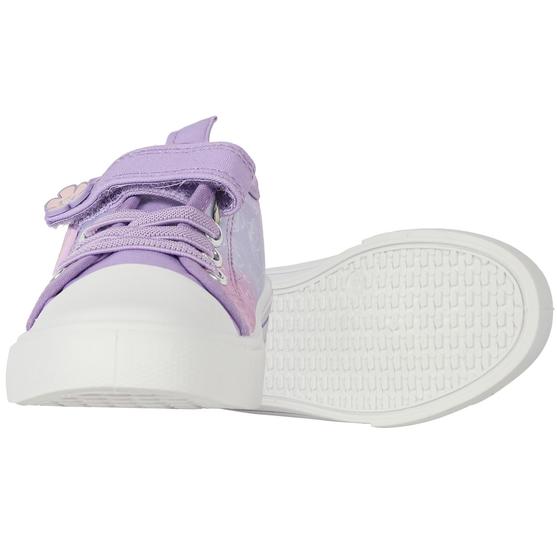 Disney A2Z 4 - Zapatillas deportivas de poliuretano con licencia oficial, con correa de cierre táctil y diseño floral exclusivo de A2Z 4 para niños, talla 8-1