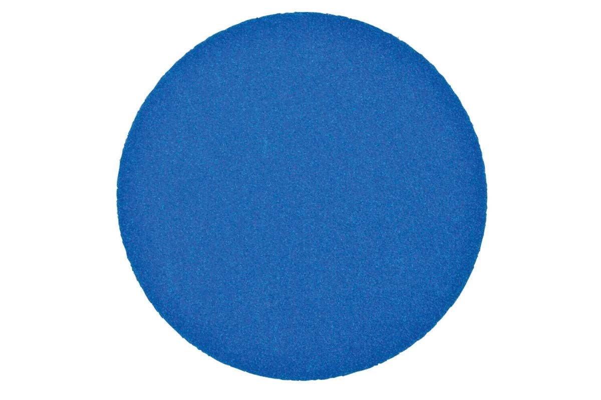 3M Hookit Blue Abrasive Disc, 36244, 6 in, 180 grade, No Hole, 50 discs per carton