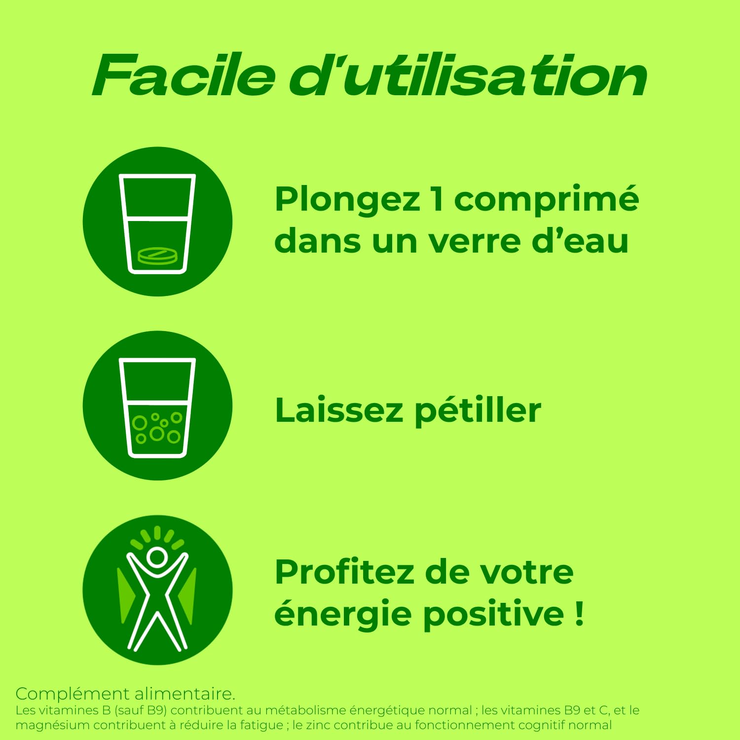 Berocca Energie Orange - Multivitamines et Minéraux - Vitamine C, B3, B5, B1, B12, Calcium, Magnésium et Zinc - Complément alimentaire - Aide à réduire la fatigue - 2x45 comprimés effervescents