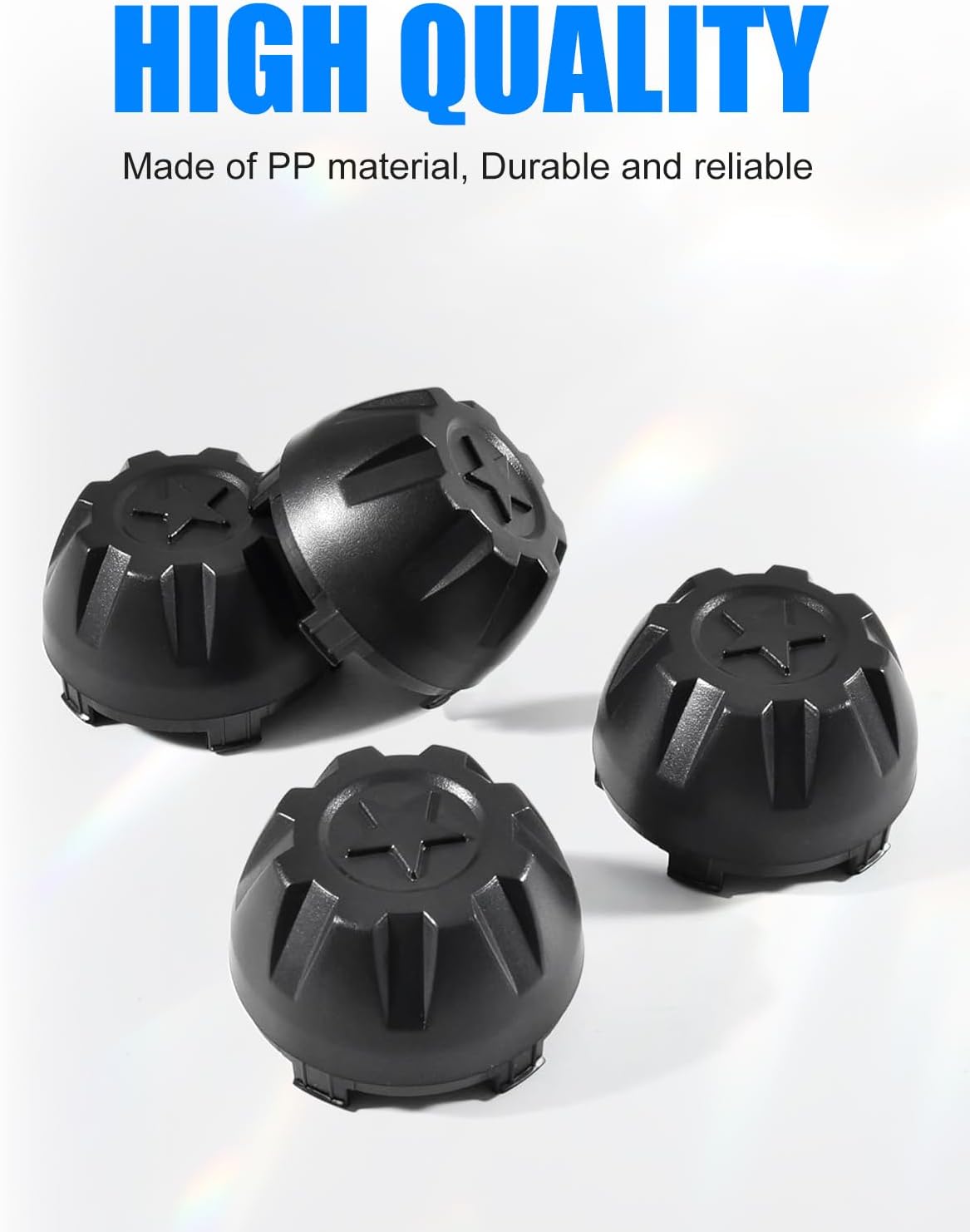 Wheel Hub Caps for Kawasaki Mule PRO-MX EPS LE SE 2019-2025 Accessories, Black Dust Tire Wheel Center Hub Cap Covers 4PCS Tire Rim Replace #11065-Y042