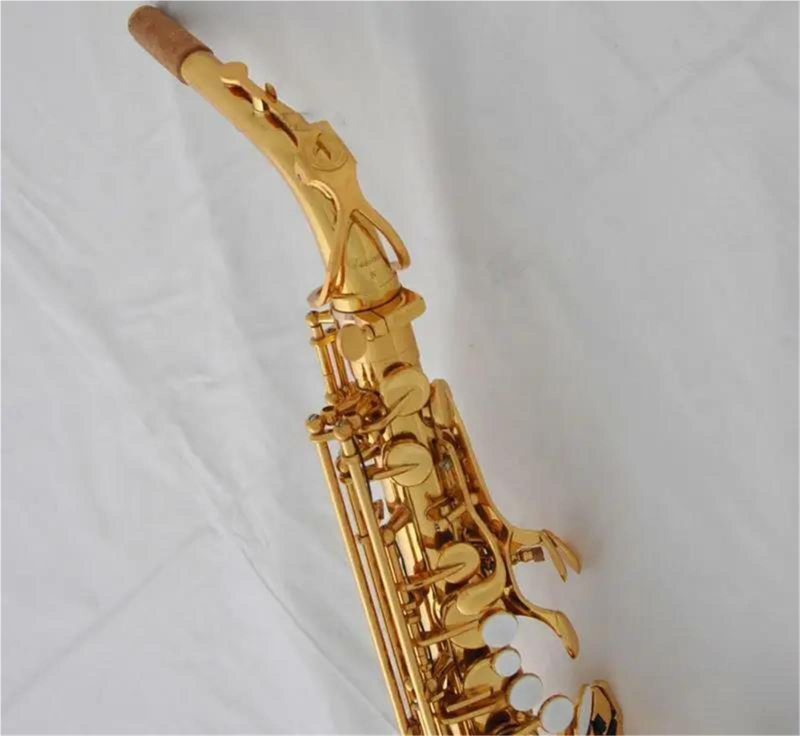 Jasnozłoty Saksofon Altowy Eb Z Futerałem Instrument Dęty Drewniany Saksofon