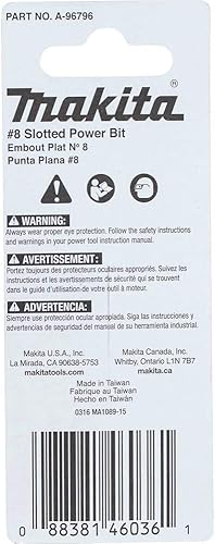 Miniatura 4 de Makita A-96796 Impactx 8 Broca de potencia ranurada de 2, paquete de 2