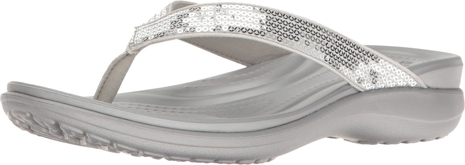 Crocs Women's Capri V Graphic Sequin Flip