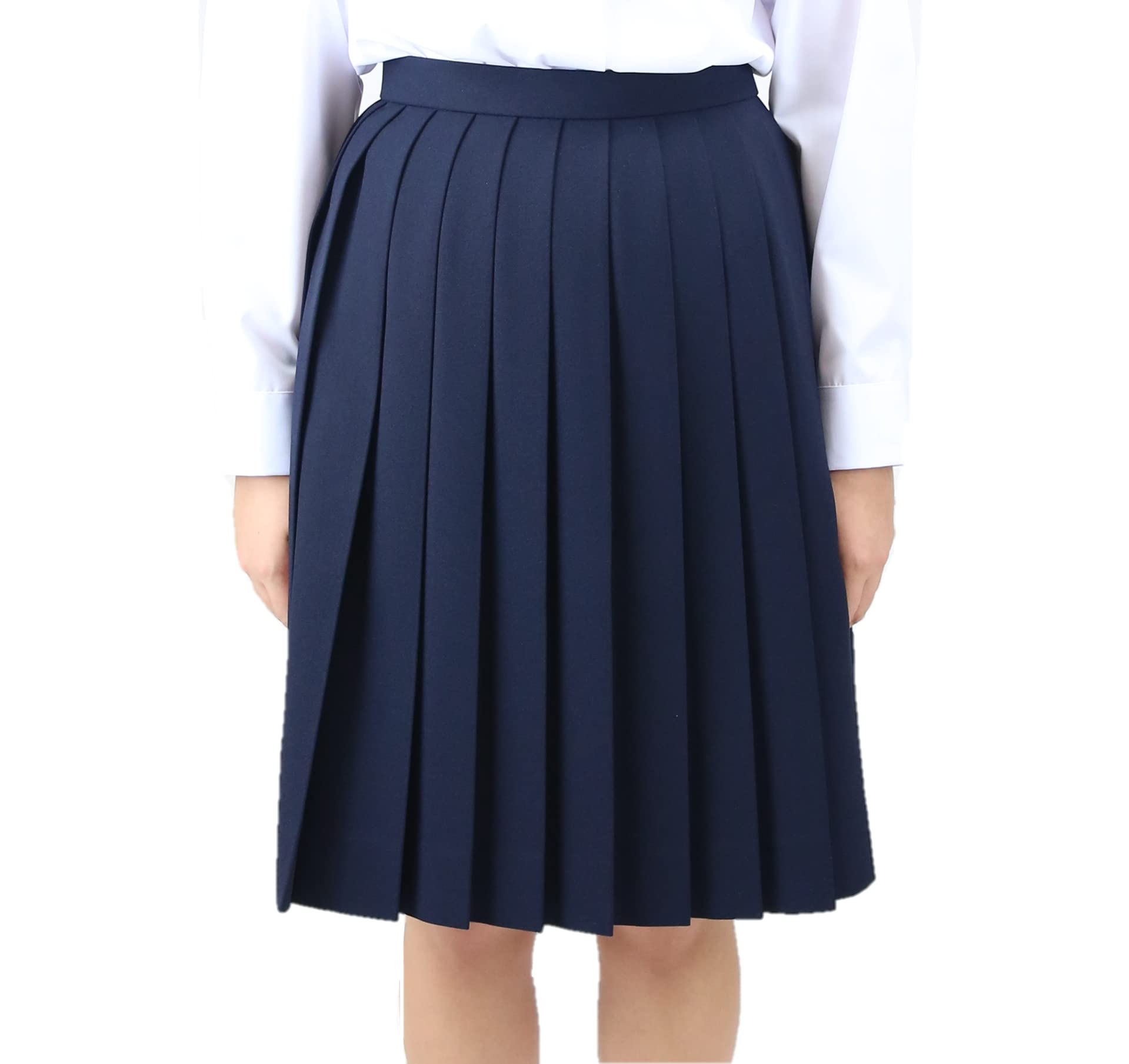 Amazon.co.jp: HELLO STUDENT 学生服 スクールスカート 冬用 紺色 丈56 