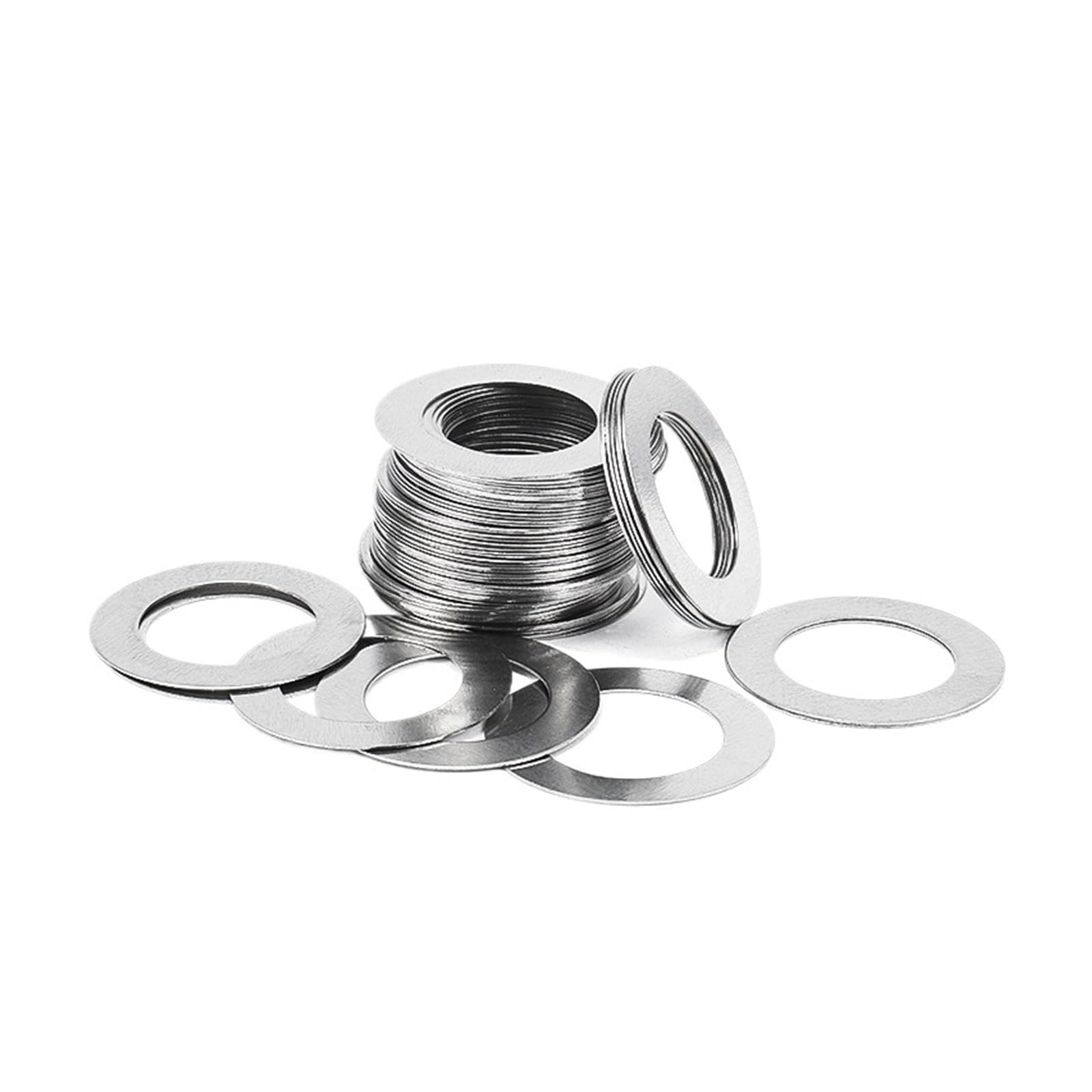 Arandelas planas de acero inoxidable, paquete de 20 Arandelas planas de acero inoxidable 304 M3 M4 M5 M6 M8 M10 M12 M14 0,1 mm 0,2 mm 0,3 mm(Thickness0.2,M8x13)