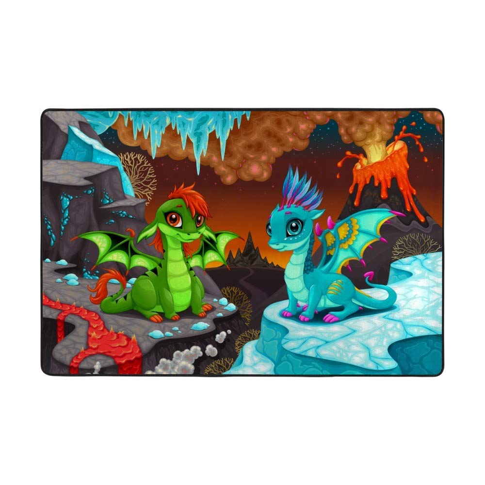 Tapis de sol dragon ultra moelleux pour réchauffer le carrelage du salon