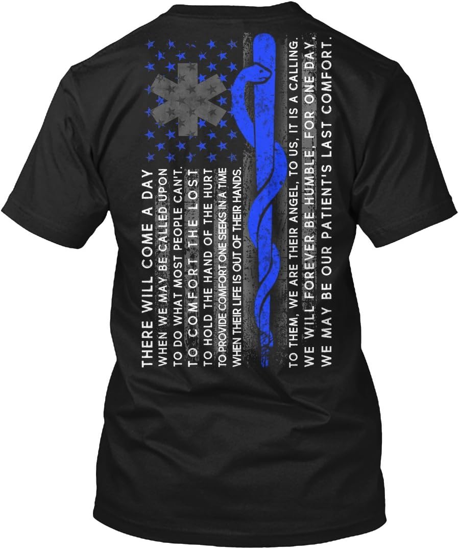 EMT Tshirt EMT Oath American Flag USA Flag EMT Tshirt for Men