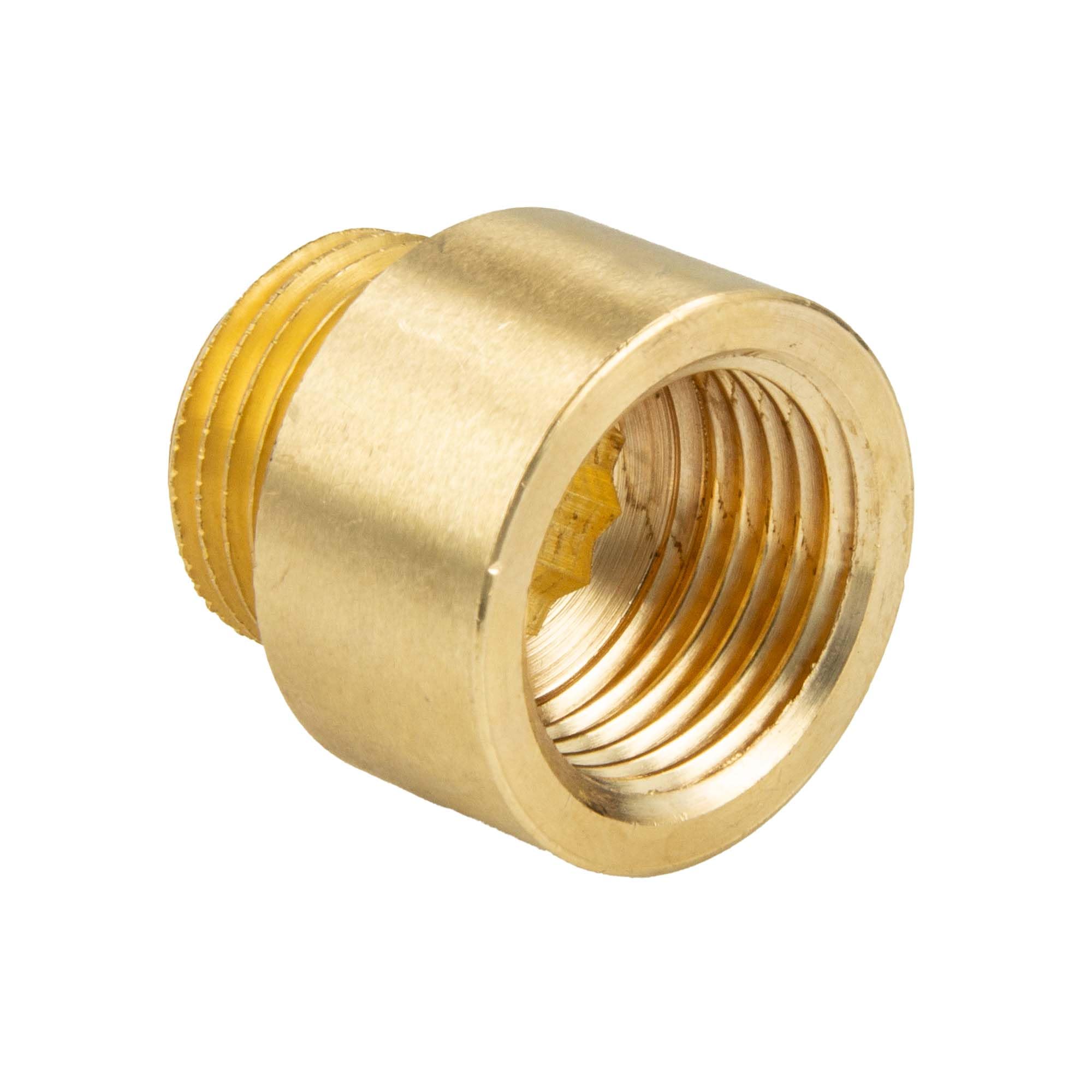 tecuro Tap Extension 1/2 Inch x 20 mm – According to Drinking Water Regulation 50930-6, DIN 3523, Brass CW 617 N Blank