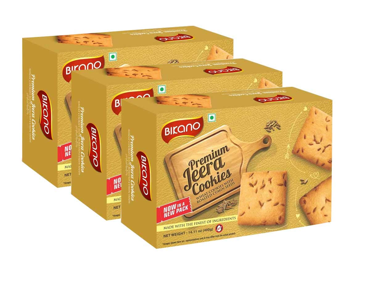 Bikano Jeera Butter Cookie (400 g) PACK OF 3 Amazon.in Grocery