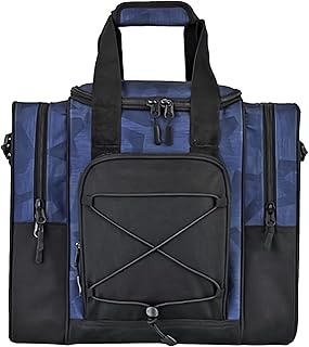 Bolsa de bolos, elegante portador de equipos de bolos, bolsa de bolos duradera, espaciosa, organizador de equipo deportivo ligero, accesorios de bolos ideales para jugadores y entusiastas