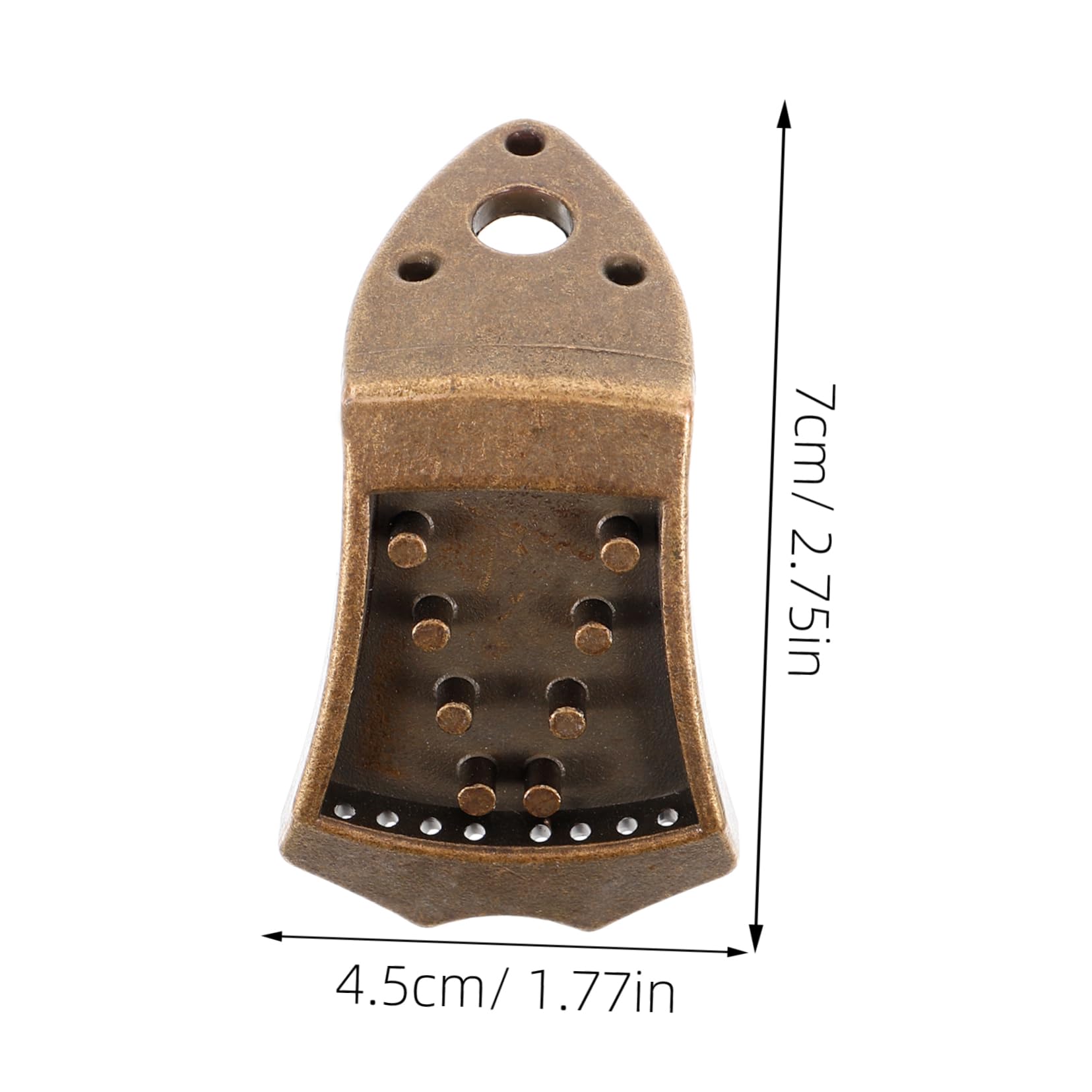 Yardwe Unique Mandolin Bridge Tailpiece Metal Mandolin Parts Improve Volume and Sustain for Enthusiasts