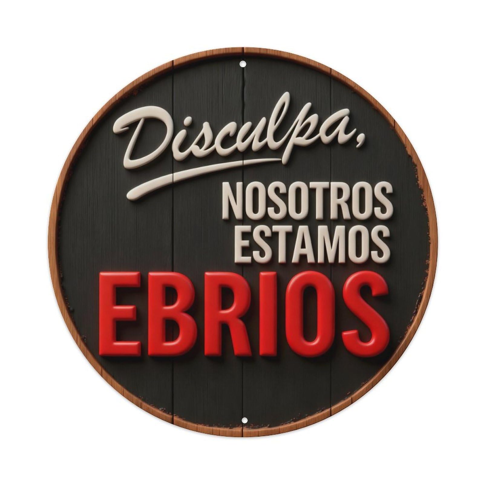 Zlatcbu Vintage Excuse Us, We Are Drunk Metal Tin Sign Retro Wall Art Poster, Decor For Home Living Room Bar Cafe Garage, 8X8 Inch
