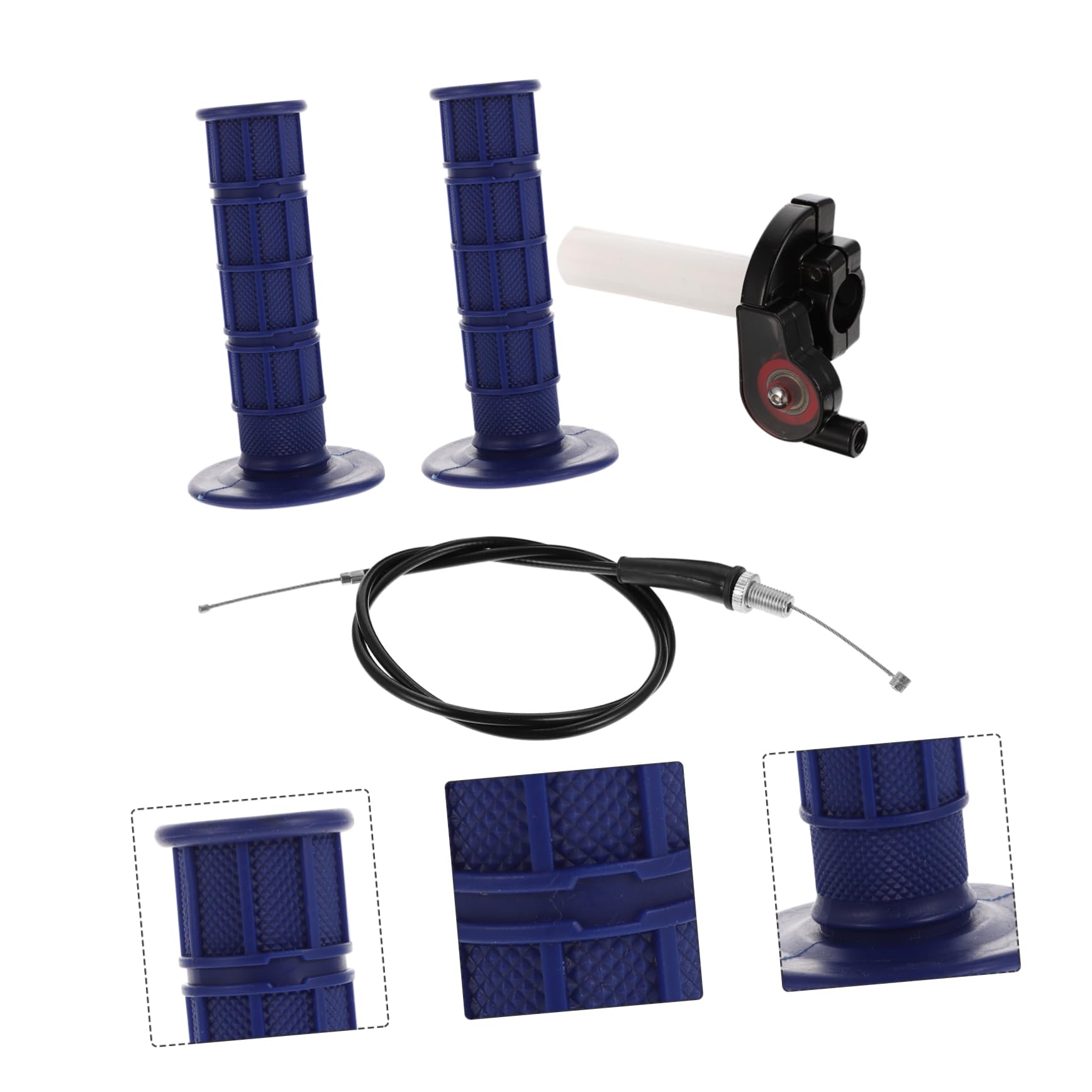 Zerodeko 2 Ensembles Câble Accélérateur Poignées pour Câble de Levier Accélérateur Compatible avec Vtt Atv Motocross Matériau Durable Usure