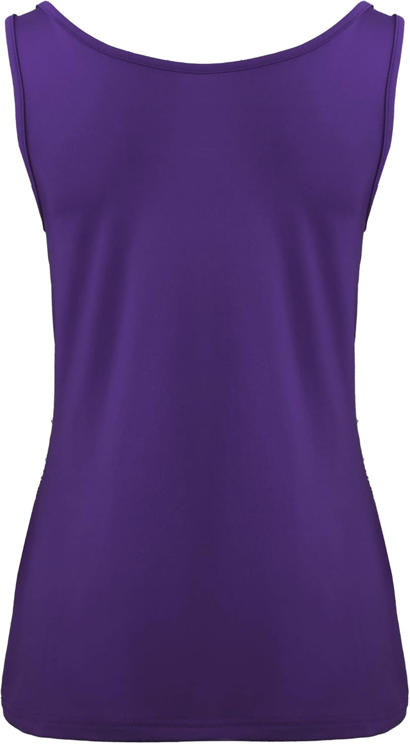 Women's Sleeveless Glitter Sequin Tank Tops Shimmer Vest Tops Glitter Camisole for Women Girl - Image 5