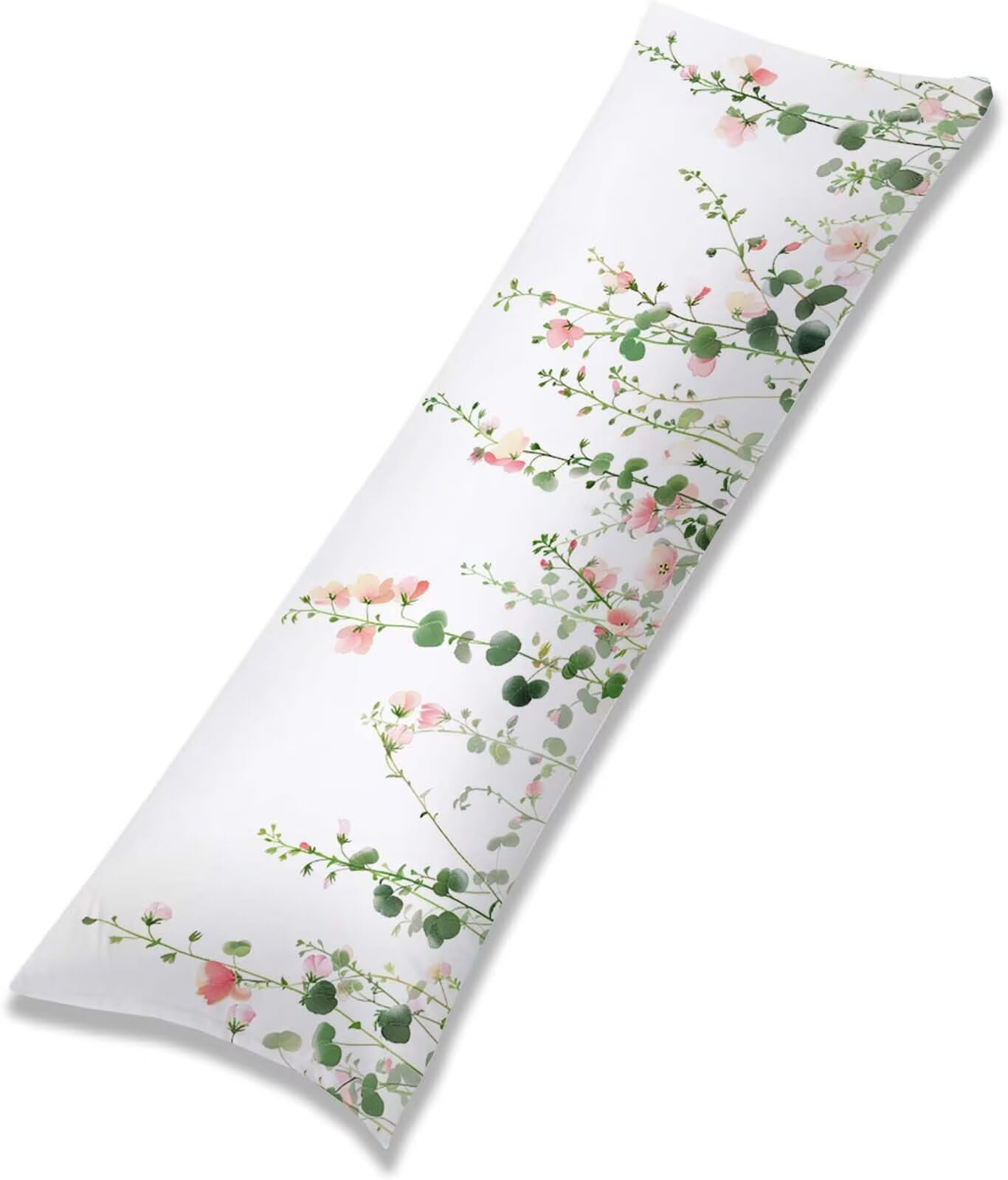 Weiß-2 Seitenschläferkissen bezug 55 x 160 cm Schwangerschaftskissen Samt | Tier Langes Kissenbezug mit Unsichtbarer Reißverschluss XXL Kissenbezug Komfortkissen für Bett Sofa Deko j-7