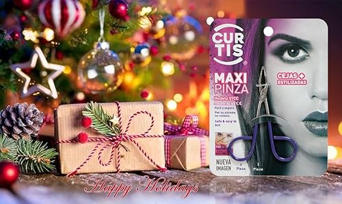 Miniatura 7 de Curtis SACACEJAS - Pinzas de tijera, punta recta, fáciles de sostener, increíbles pinzas para cejas y cualquier vello facial, cabello encarnado,