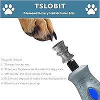 Vista 2 de Diamond Dremel - Accesorio para amoladora de uñas de perro, rueda de 1/8 pulgadas para amoladora de uñas de perro Dremel, broca giratoria