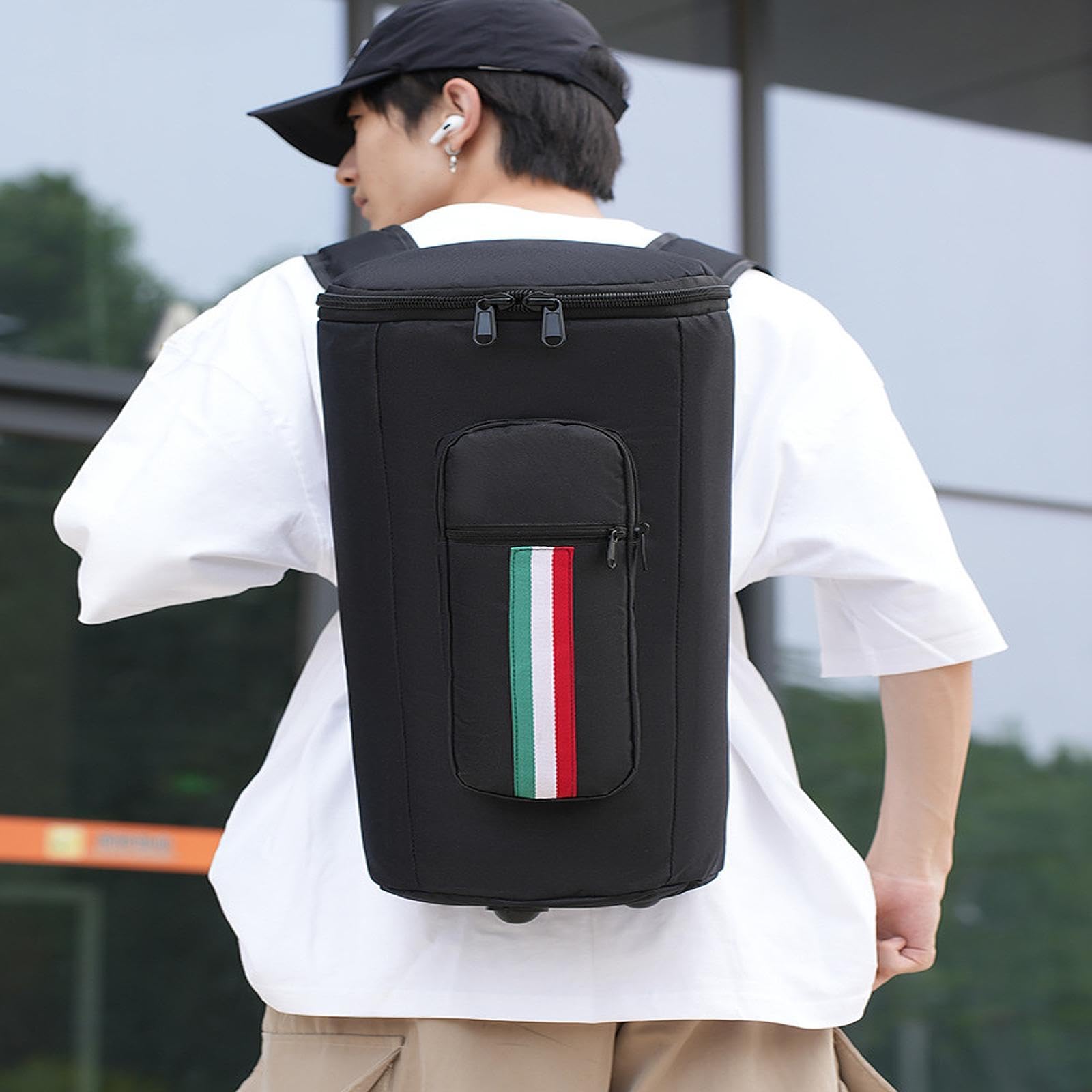 Qianly Estuche para djembé, mochila de transporte para tambores africanos, correa acolchada, 10 Inch
