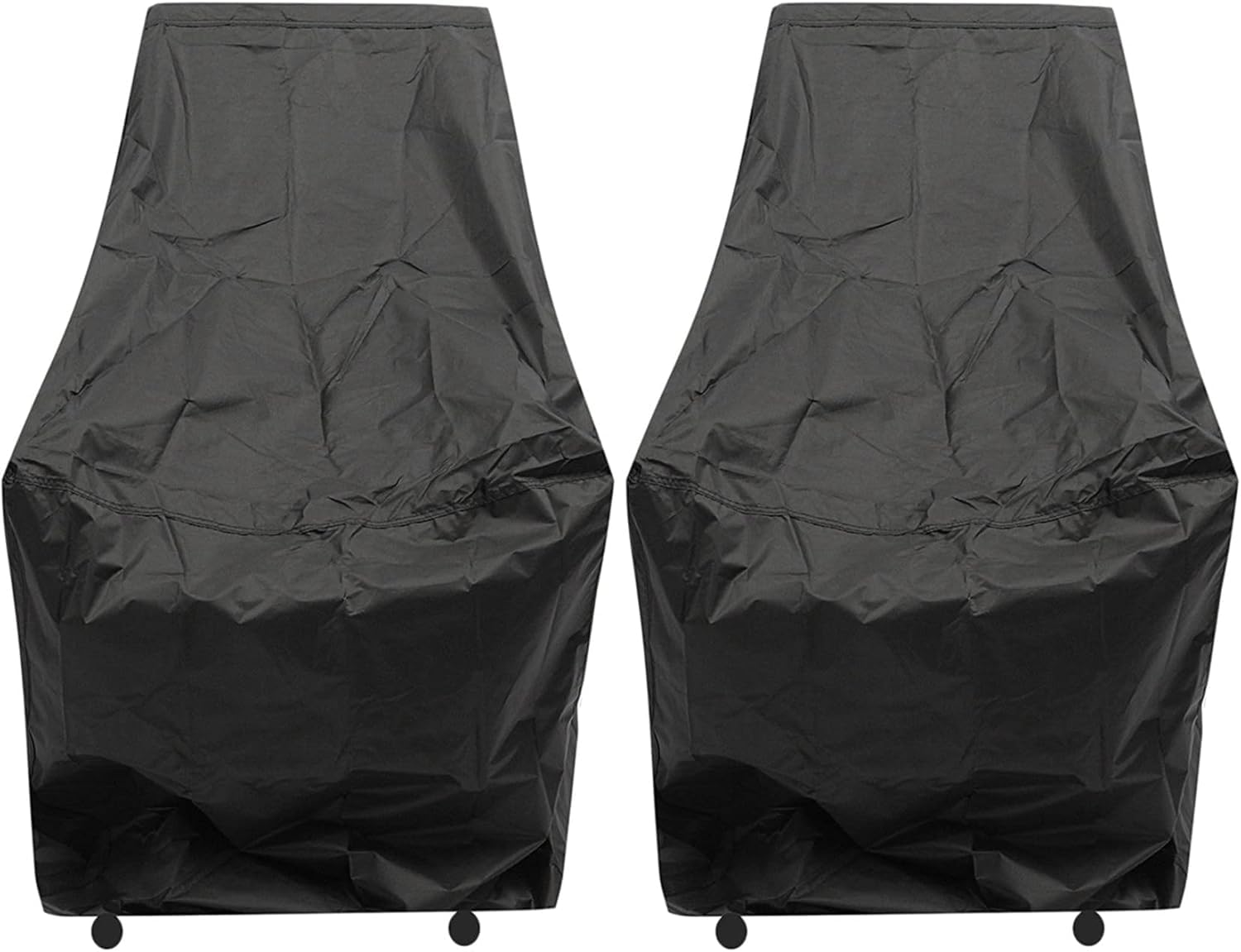 Yfzclyzaxet Black 2X Waterproof Chair Cover Outdoor High Back Patio Stacking Furniture Protection