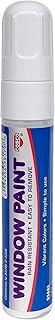 Cosco Window Paint Marker, for Car Windows, Mirror, Storefront Window, Wedding, Parades and Party Decorations, White Ink (098179)
