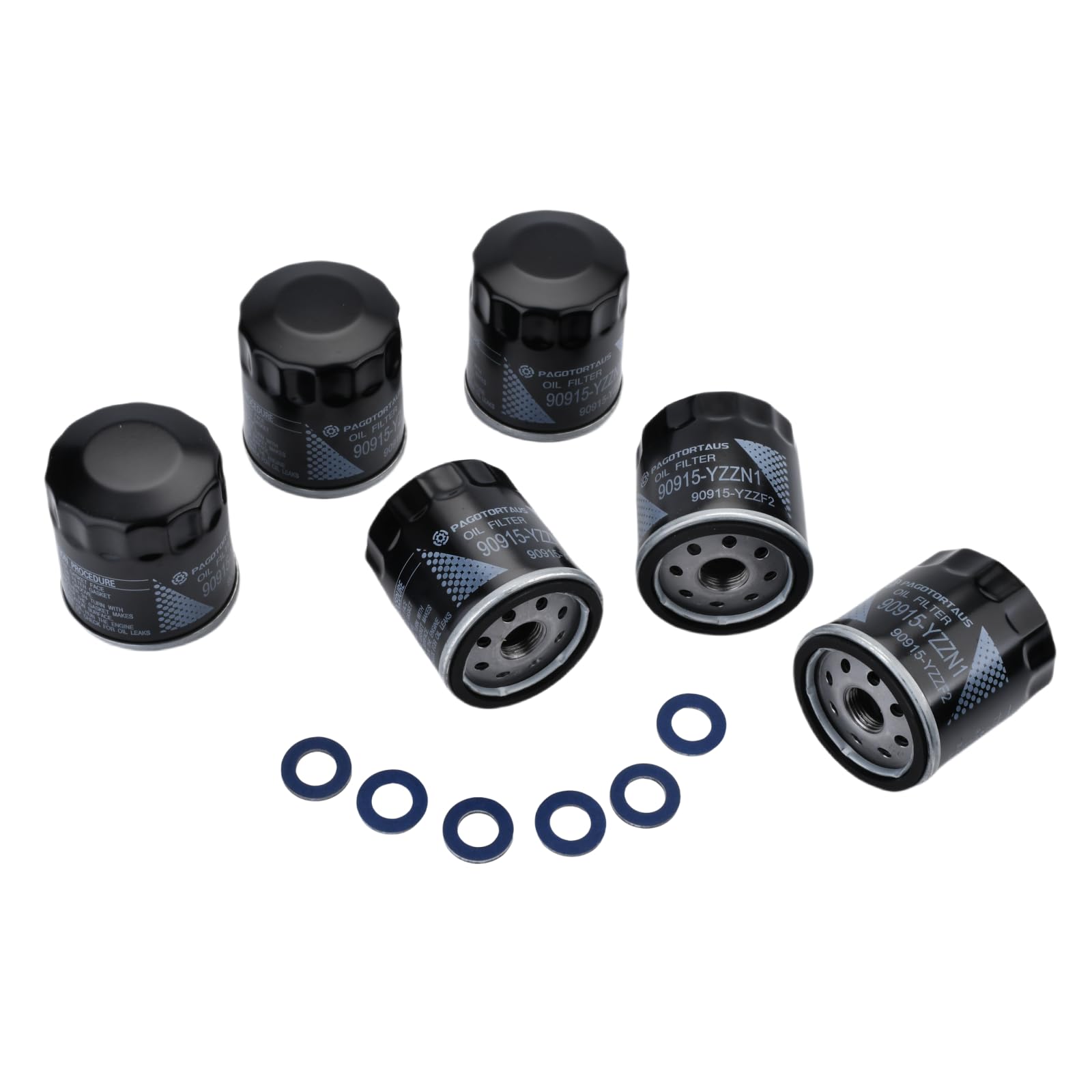 PAGOTORTAUS (6pcs) 90915-YZZN1 90915-YZZF2 Engine Oil Filter with