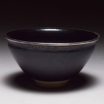 Amazon.co.jp: 信楽焼西尾彦四郎油滴天目茶碗共箱茶道具抹茶碗