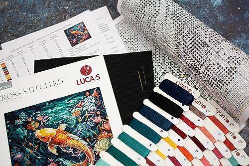Luca-S Cross Stitch Kit Sea Life, BU5032, multicolor, 10.00 x 10.00 in or 25 x 25 cm - Image 2