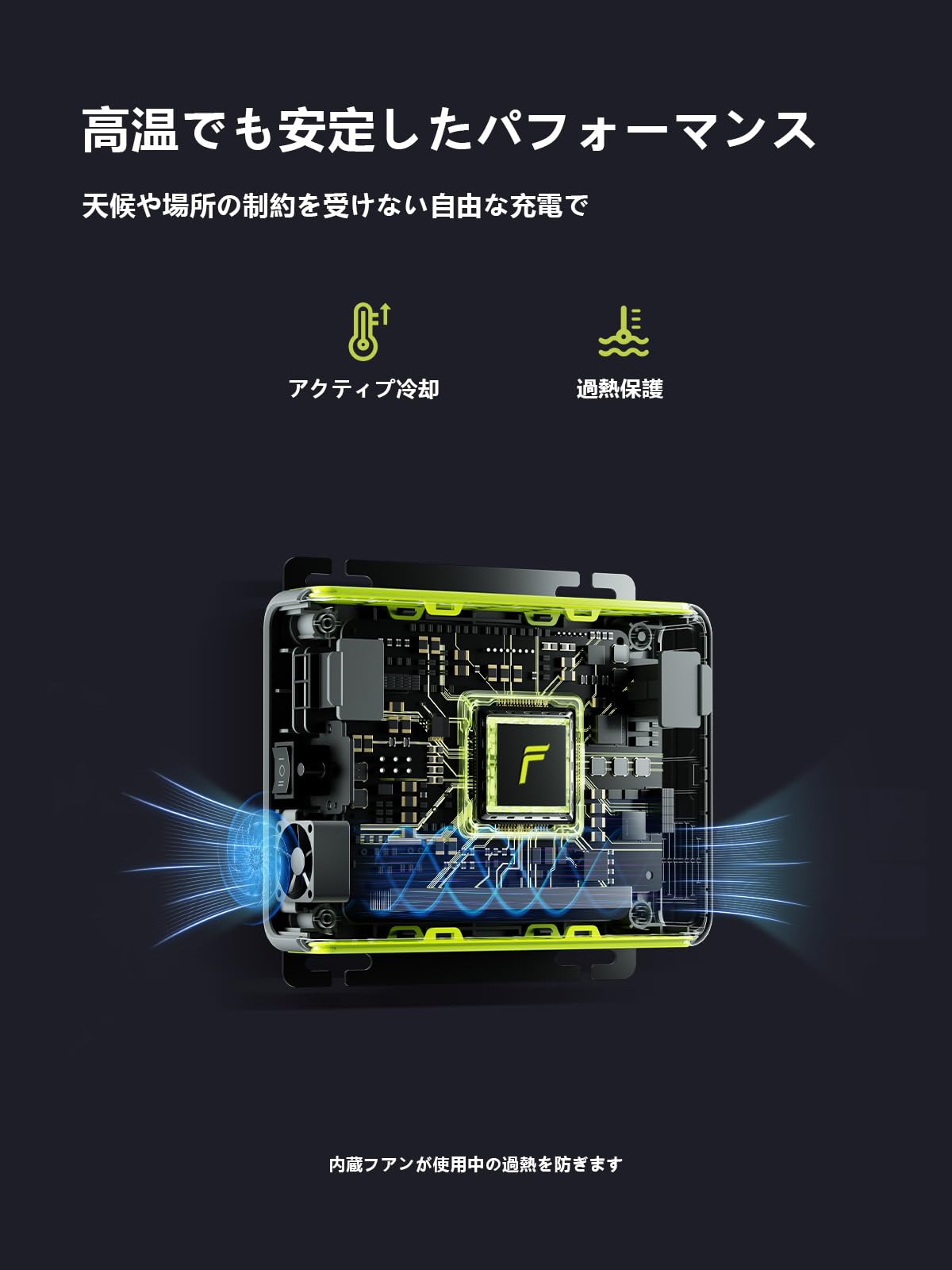 Amazon.co.jp: FOSSiBOT FAC580 Alternator Charger 走行充電器