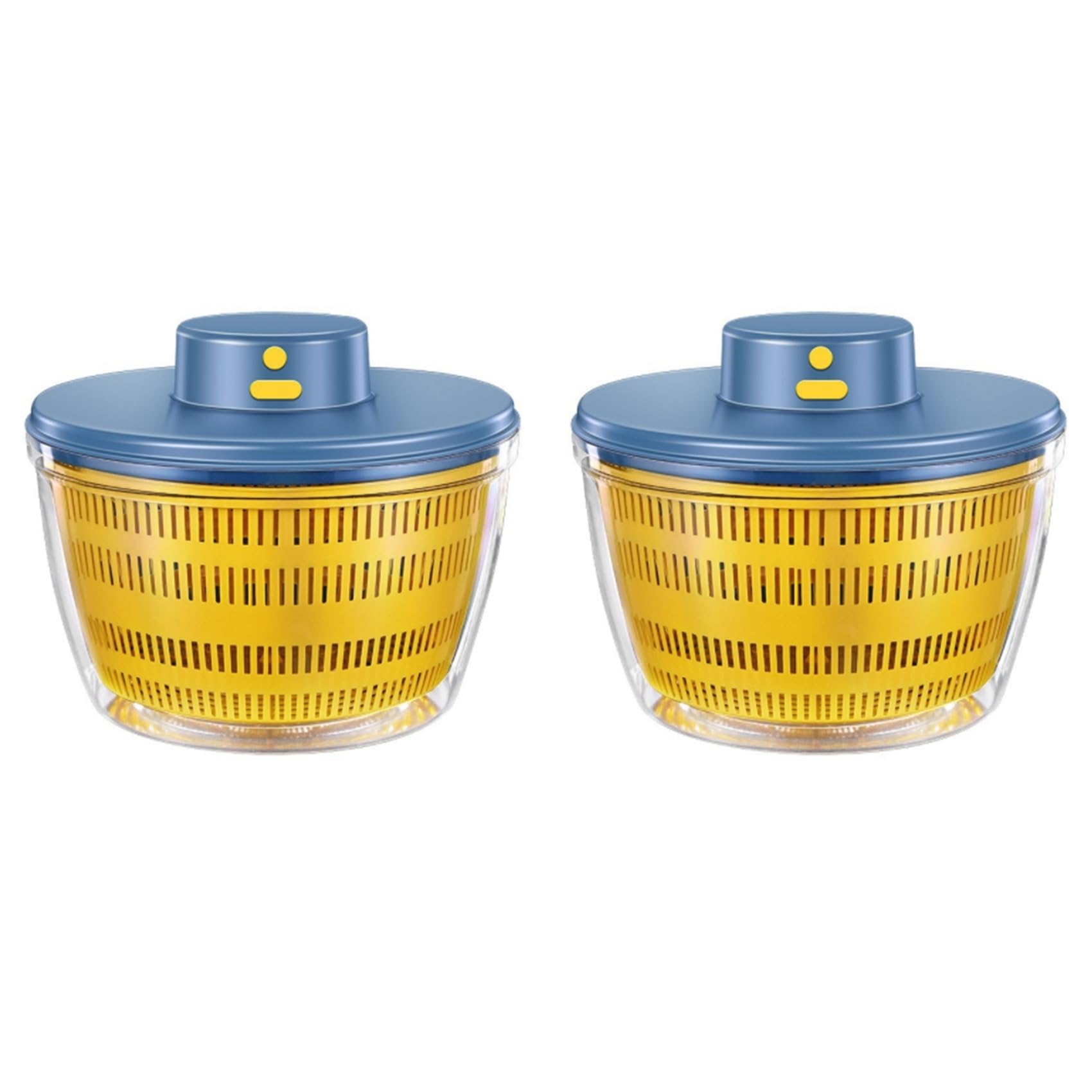 Aundhegrtt 2X Electric Dryer Salad Spinner Dehydrator Multifunction Fruits Draining Basket USB Charing Kitchen Drainer