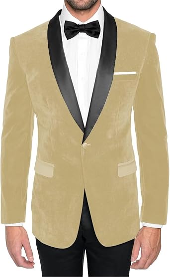 Velvet 2 Piece Suit Men Slim Fit Suits One Button Shawl Collar Tuxedo Suit Set Wedding Prom Dinner Party