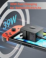 Vista 3 de Adaptador de CA de repuesto y cable HDMI compatible con el nuevo interruptor 5V-1.5A 15V 2.6A