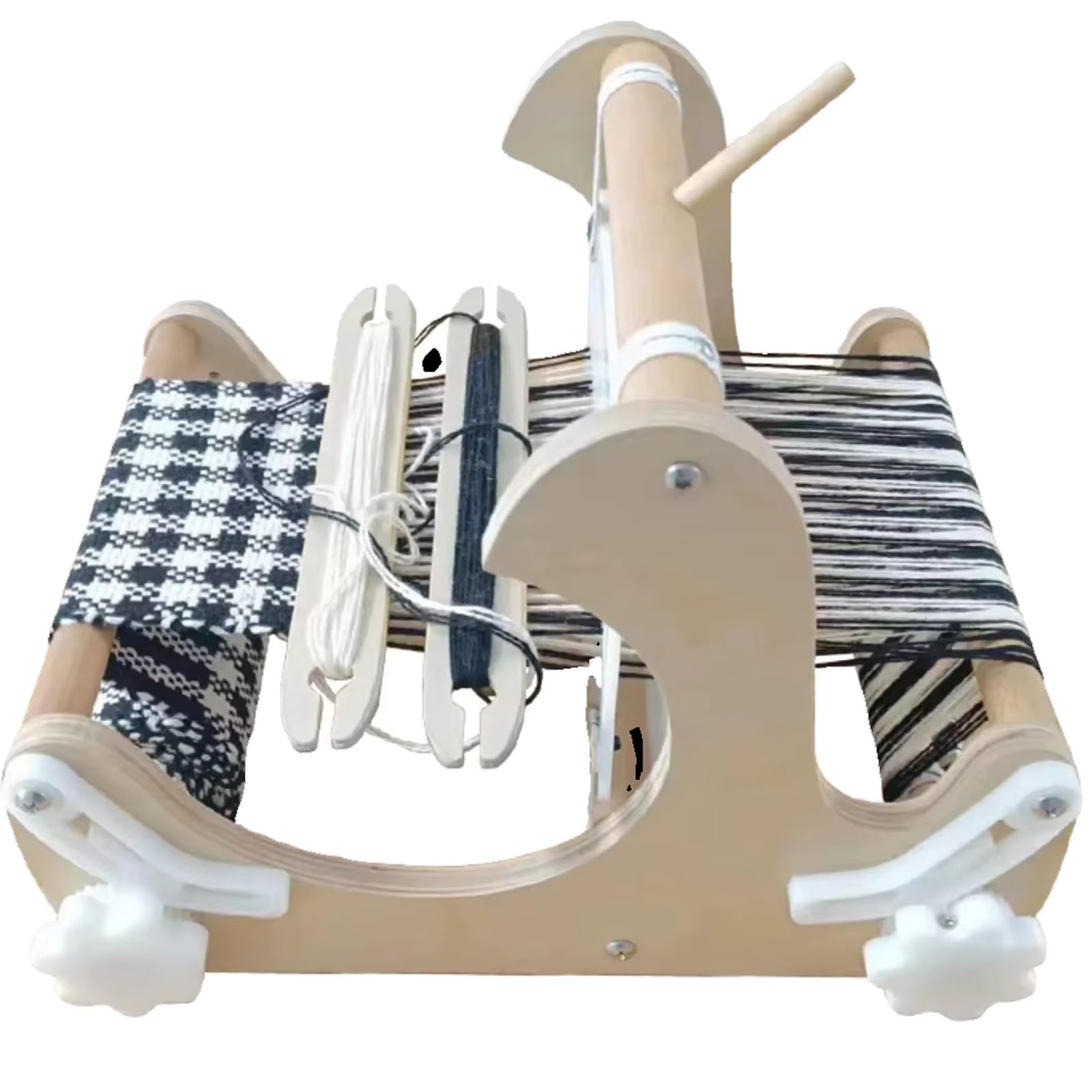 Desktop Wooden Weaving Loom, Macchina Per Tessitura A Mano Fai-da-te, Telaio A Telaio Con Filati Misti, Larghezza Di Tessitura 20 Cm, Guari E Navette Rigide, Per Principianti, Artista Artigianale