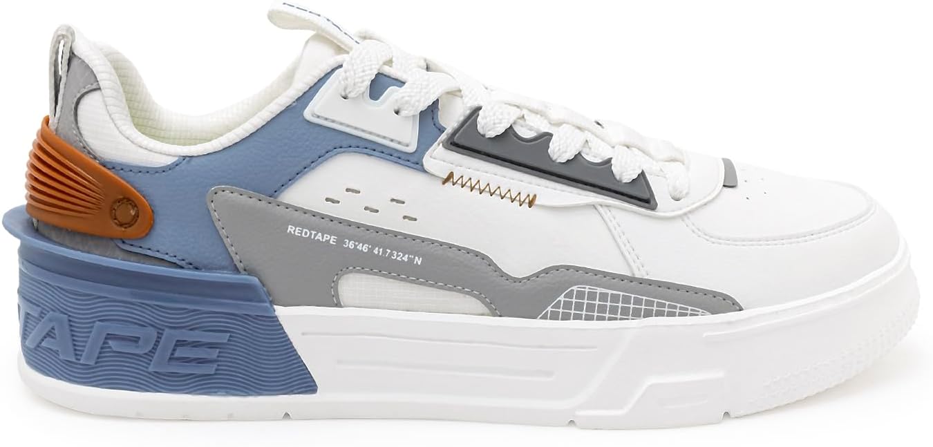 Red Tape Men's Fashion Sneakers, Low Top Chunky Platform Casuals, Lightweight Lace Up Outdoor Mens Shoes, Cushioned Insole, Anti-Slip Sole, Ideal for Office, Travel & Daily Wear - Image 2