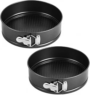 7 Inch Spring Mold Ø 18cm Round Baking Pan with Non-Stick Coating, 2 Pieces Cake Mold, Cake Mold, 18cm Round DIY Cake Tin Baking Mold Bakeware Set Cake Molds