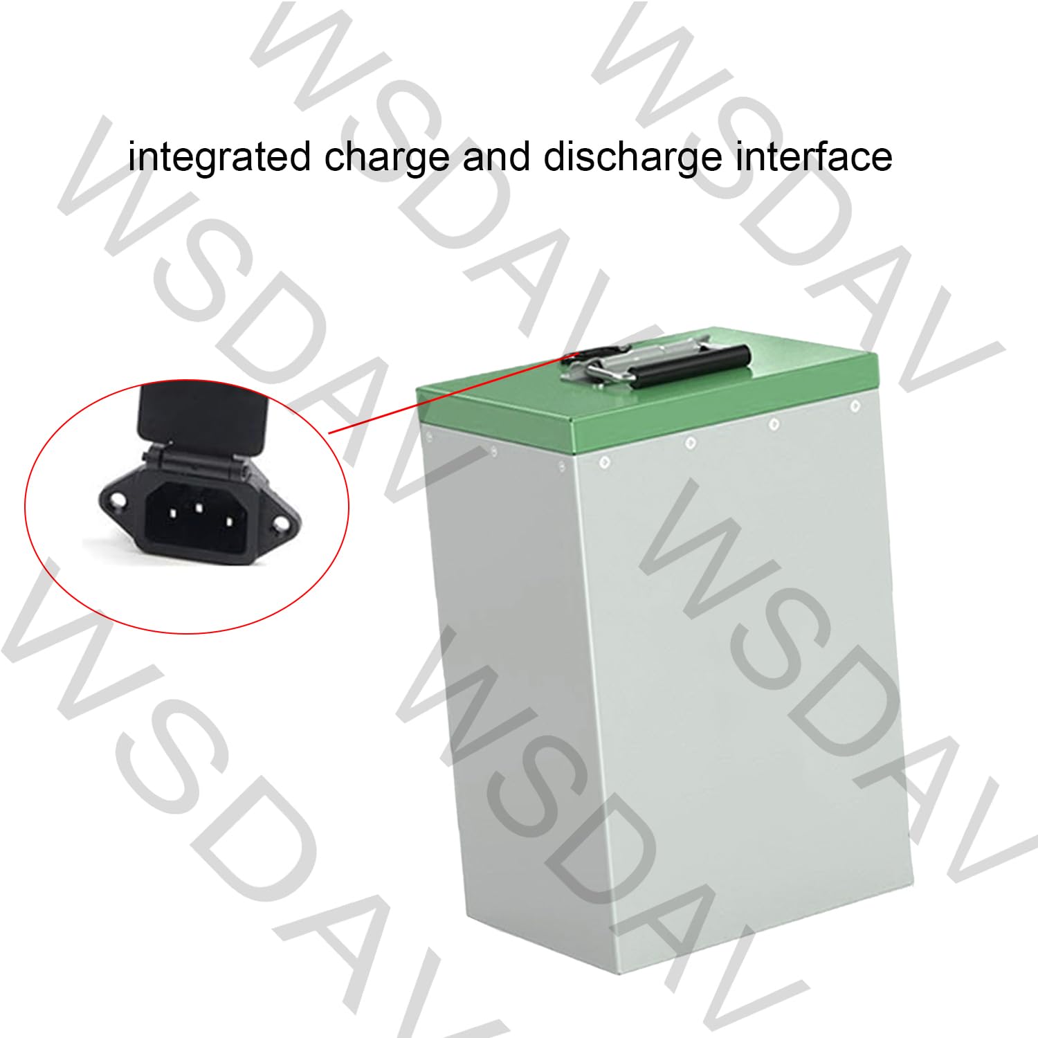 Batterie Lithium-Fer-Phosphate 48 V, 60 V, 72 V pour Motos, 30 Ah, 45 Ah, 55 Ah, 60 Ah, 70 Ah pour voiturettes de Golf, avec Chargeur,48v55ah