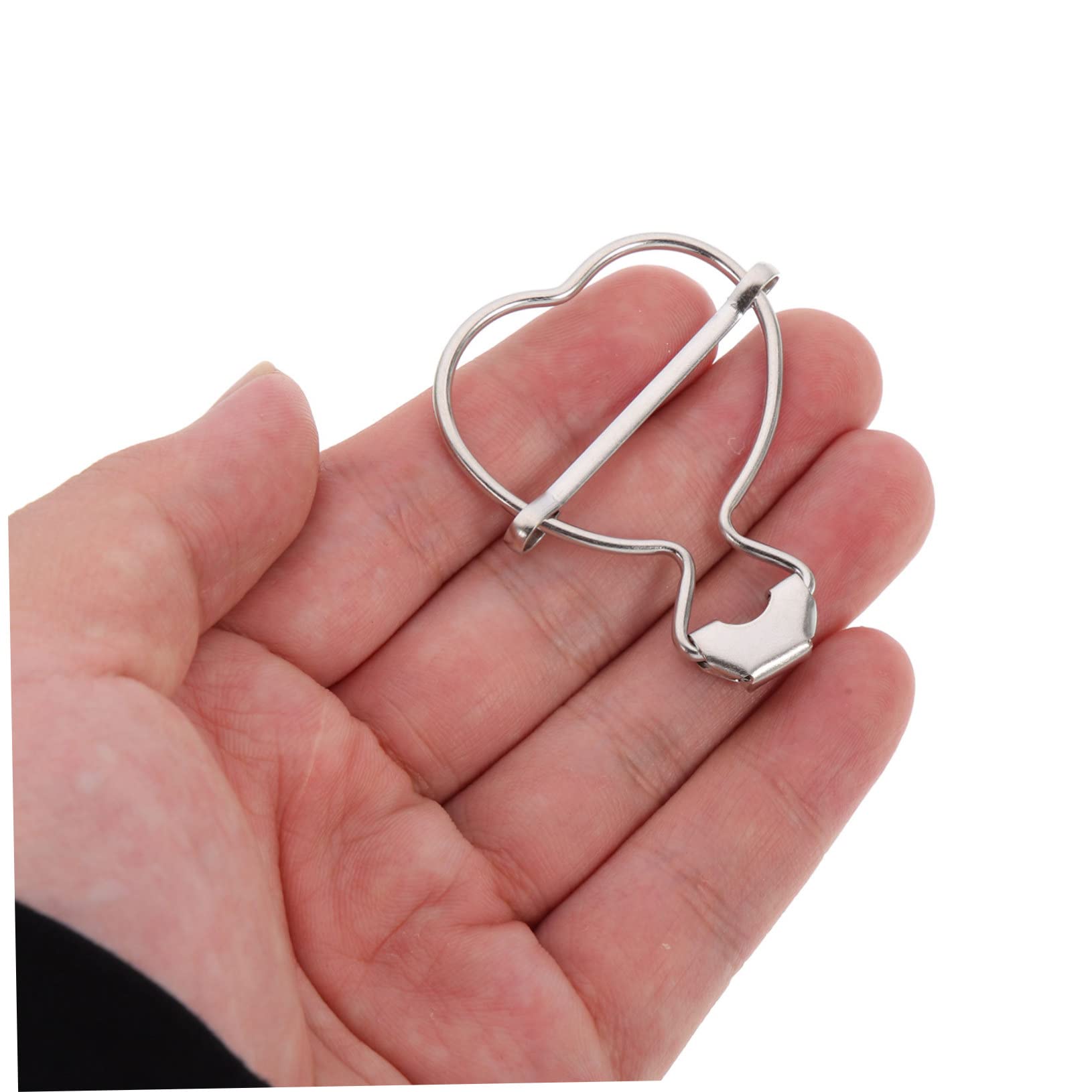 VILLCASE 50 Stück Herzförmige Kürbisschnalle Overall-taste Insgesamt Clips Ersatz Insgesamt Schnallen Austausch Der Gesamten Schnallen Verstellbare Knöpfe Kleidung Zinklegierung Mantelknopf