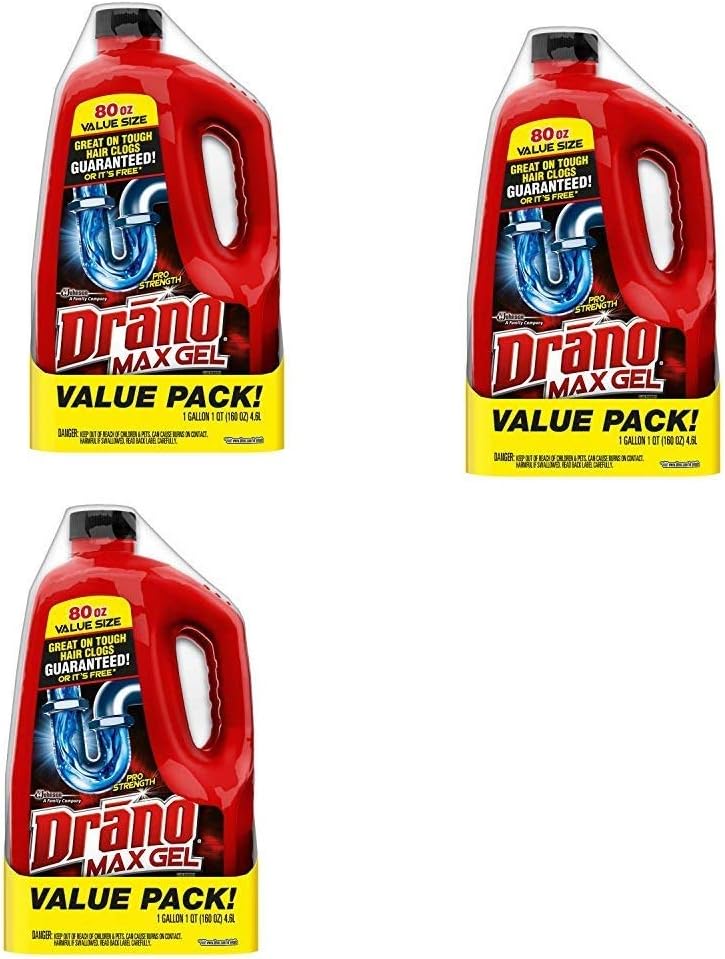 Drano Max Gel Liquid Clog Remover 80 Oz