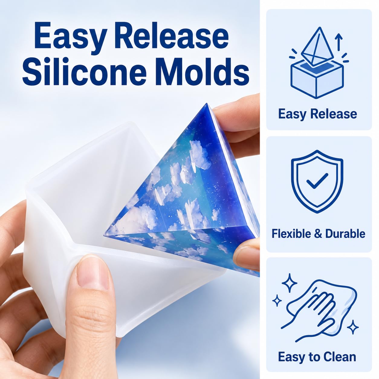 Beginner Resin Art Kit - Molds & Resin -7